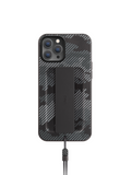UNIQ IPHONE 12/12 PRO COVER,HELDRO DESIGNER EDITION ANTIMICROBIAL-CHARCOALCAMO