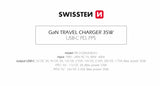 SWISSTEN CHARGER GaN 1x USB-C 35W POWER DELIVERY WHITE + DATA CABLE USB-C/USB-C 1,2 M WHITE