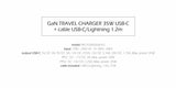 SWISSTEN  CHARGER GaN 1x USB-C 35W POWER DELIVERY BLACK + DATA CABLE USB-C/LIGHTNING 1,2M BLACK