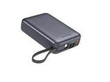 SWISSTEN POWER BANK SPACE 20000 mAh WITH BUILT-IN CABLES USB-C AND LIGHTNING SLIVER - SamoTech