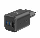 SWISSTEN CHARGER GaN 2x USB-C 65W PD + 1x USB-A 18W QC BLACK