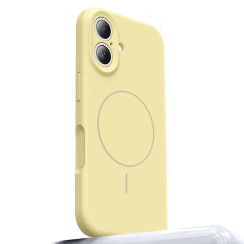 Nord Covr For iPhone 17 Case Compatible with MagSafe Liquid Silicone  - Light Yellow