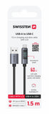 SWISSTEN LCD CABLE USB-A / USB-C 1,5 M
