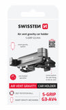 GRAVITY CAR HOLDER TO AIR-VENT SWISSTEN S-GRIP G3-AV4