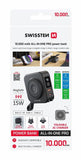 SWISSTEN POWER BANK ALL-IN-ONE PRO WITH EXCHANGEABLE PLUGS (US, EU, UK) 10000 mAh 20W BLACK