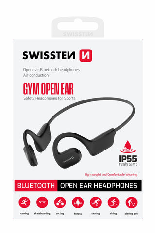 BLUETOOTH EARPHONES SWISSTEN GYM OPEN EAR