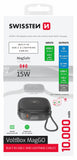 SWISSTEN POWER BANK VOLTBOX MagGO 10000 mAh WITH BUILT-IN CABLES + MAGSAFE + APPLE WATCH