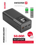 SWISSTEN POWER LINE POWER BANK 50000 mAh 100W POWER DELIVERY BLACK