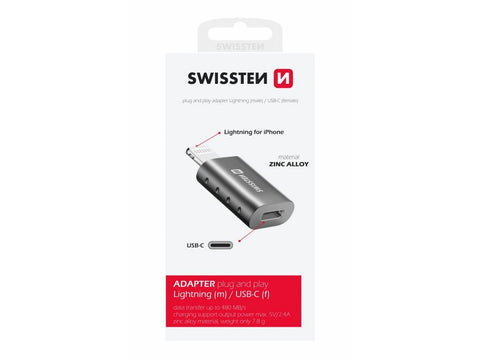 SWISSTEN ADAPTER LIGHTNING(M)/USB-C(F)