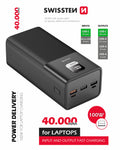 SWISSTEN POWER LINE POWER BANK 40000 mAh 100W POWER DELIVERY BLACK