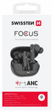 BLUETOOTH ANC EARPHONES SWISSTEN FOCUS BLACK