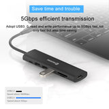 SWISSTEN USB-C HUB 7-IN-1 (USB-C 100W, HDMI 4K, 1x USB-A 3.0, 2x USB-A 2.0, SD, MICRO SD) ALUMINIUM