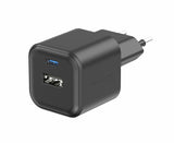 SWISSTEN  CHARGER GaN 1x USB-C 20W PD AND 1x USB-A 18W QC BLACK