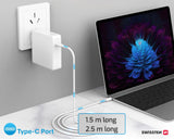 SWISSTEN TPE USB-C/USB-C POWER DELIVERY 5A (100W) 1,5 M WHITE FOR LAPTOP