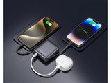 SWISSTEN POWER BANK SPACE 10000 mAh WITH BUILT-IN CABLES USB-C AND LIGHTNING SLIVER - SamoTech