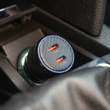 SWISSTEN CAR ADAPTER 2x USB-C PD, 20W BLACK