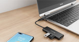 SWISSTEN USB-C HUB 4-IN-1 (USB-C 100W, HDMI 4K, 2x USB-A) ALUMINIUM