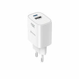 SWISSTEN TRAVEL CHARGER EDGE GaN 1x USB-C PD 20W + 1x USB-A 18W QC WHITE