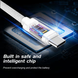 DATA CABLE SWISSTEN TEXTILE USB / USB-C 1.2 M GREY