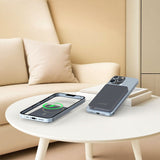 SWISSTEN POWER BANK FUSION 5000 mAh WITH APPLE WATCH CHARGER (MagSafe compatible) SILVER