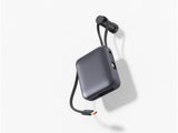 SWISSTEN POWER BANK SPACE 10000 mAh WITH BUILT-IN CABLES USB-C AND LIGHTNING SLIVER - SamoTech