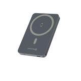 SWISSTEN POWER BANK FUSION 5000 mAh WITH APPLE WATCH CHARGER (MagSafe compatible) SILVER