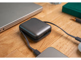 SWISSTEN POWER BANK SPACE 10000 mAh WITH BUILT-IN CABLES USB-C AND LIGHTNING SLIVER - SamoTech