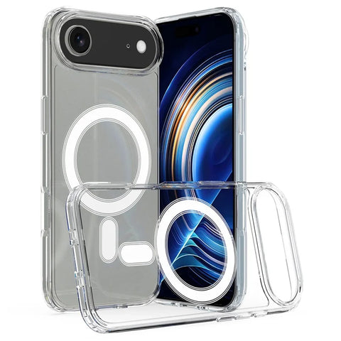 Nord Covr For iPhone 17 Air Clear Phone Case Compatible with MagSafe TPU+Acrylic Back Cover - Clear