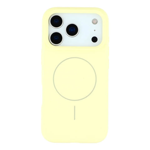 Nord Covr For iPhone 17 Pro Case Compatible with MagSafe Liquid Silicone - Light Yellow