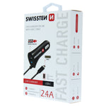 SWISSTEN CAR CHARGER USB-C AND USB 2,4A POWER - SamoTech