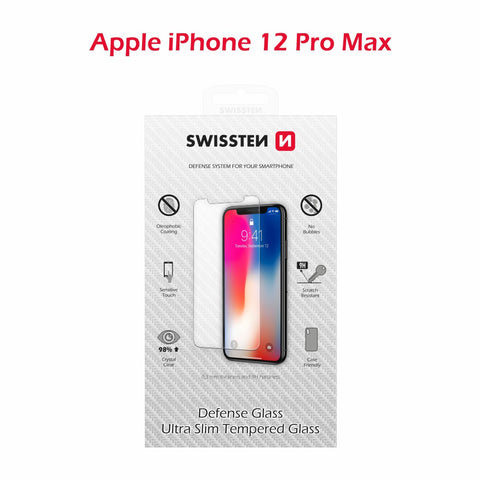 iPHONE 12 Pro Max, TEMPERED GLASS SWISSTEN , RE 2,5D - SamoTech