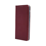 Smart Magnetic case for iPhone 14 6,1" burgundy