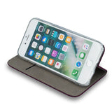 Smart Magnetic case for iPhone 14 6,1" burgundy