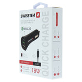 SWISSTEN CAR CHARGER QUICK CHARGE 3.0 2,4A 18W POWER+CABLE MICRO USB - SamoTech
