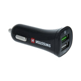 SWISSTEN CAR CHARGER QUICK CHARGE 3.0 2,4A 18W POWER+CABLE MICRO USB - SamoTech