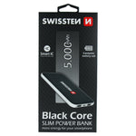 SWISSTEN BLACK CORE SLIM POWER BANK 5000 mAh - SamoTech