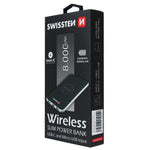 SWISSTEN WIRELESS SLIM POWER BANK 8000 mAh MICRO USB AND USB-C INPUT - SamoTech