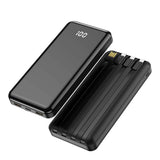 Power bank 1 ALLin1 10000 mAh with cables USB-C + Lightning + microUSB black