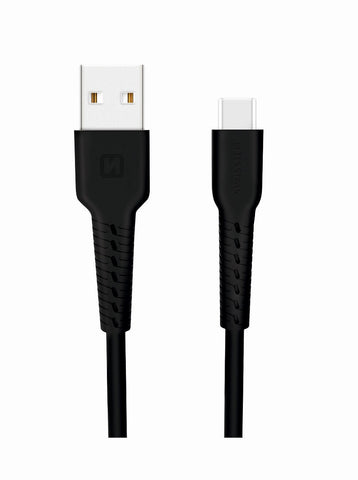 DATA CABLE SWISSTEN USB / USB-C 1,0 M BLACK - SamoTech