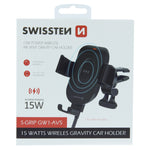 SWISSTEN GRAVITY CAR HOLDER WITH WIRELESS CHARGER 15W S-GRIP  GW1-AV5 - SamoTech
