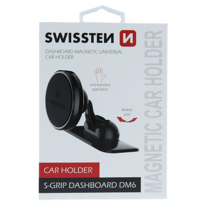 SWISSTEN MAGNETIC CAR HOLDER S-GRIP DASHBOARD DM6 - SamoTech
