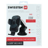SWISSTEN CAR HOLDER WITH WIRELESS CHARGER S-GRIP W2-HK3 - SamoTech