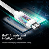 SWISSTEN DATA CABLE TEXTILE USB / MICRO USB 1.2M SILVER - SamoTech