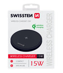 SWISSTEN WIRELESS CHARGER 15W BLACK - SamoTech