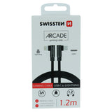 SWISSTEN ARCADE CABLE USB-C / LIGHTNING 1.2 M BLACK - SamoTech