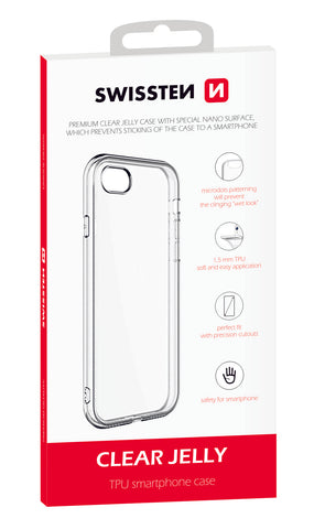 iPHONE 12 Pro Max  CLEAR JELLY CASE APPLE TRANSPARENT FROM SWISSTEN - SamoTech