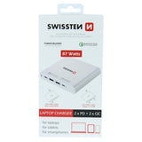 SWISSTEN (LAPTOP, TABLET AND MOBILE CHARGER) 87W PD3.0 & QC3.0 PPS - SamoTech